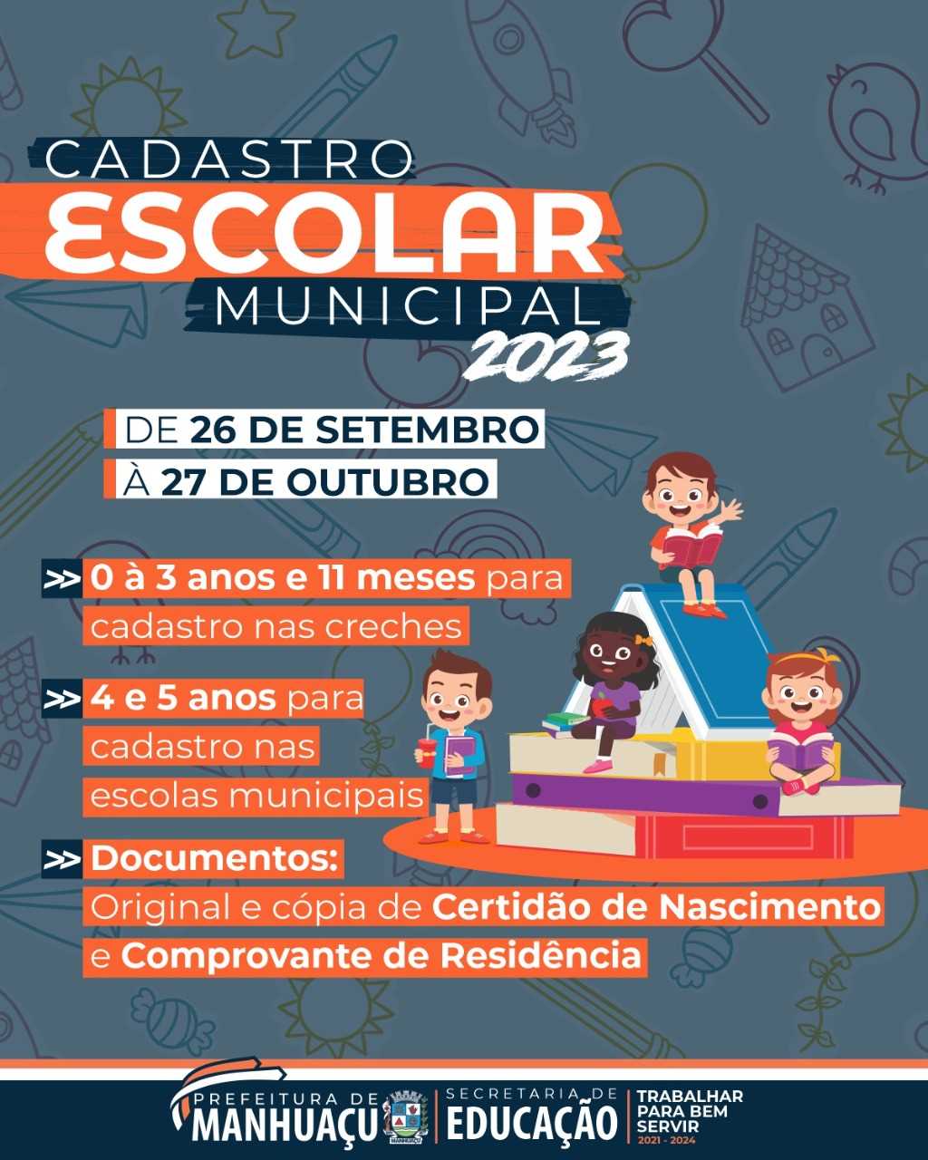 Prefeitura Municipal De Manhuaçu Cadastro Escolar Do Ensino Infantil Começa Na Próxima Segunda 7966